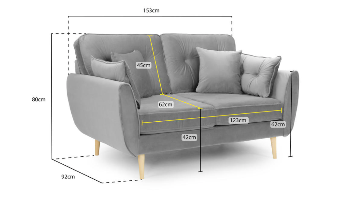 Link Sofa Grey 2 Seater