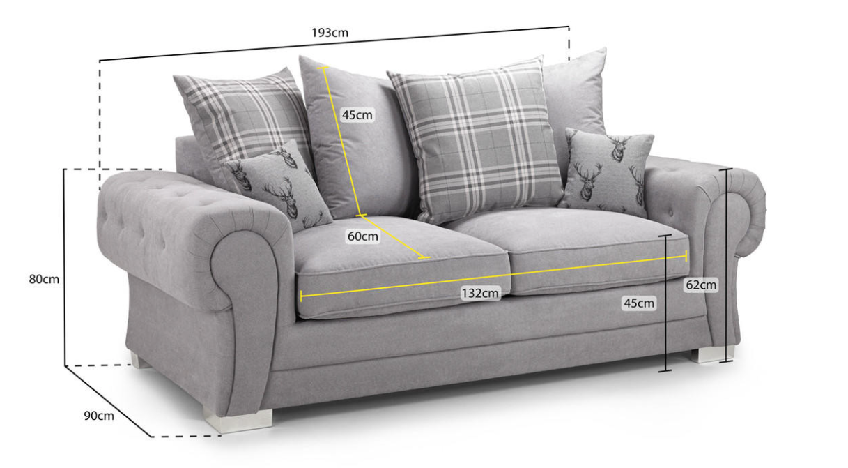 Vivica Scatterback 3 Seater Sofabed