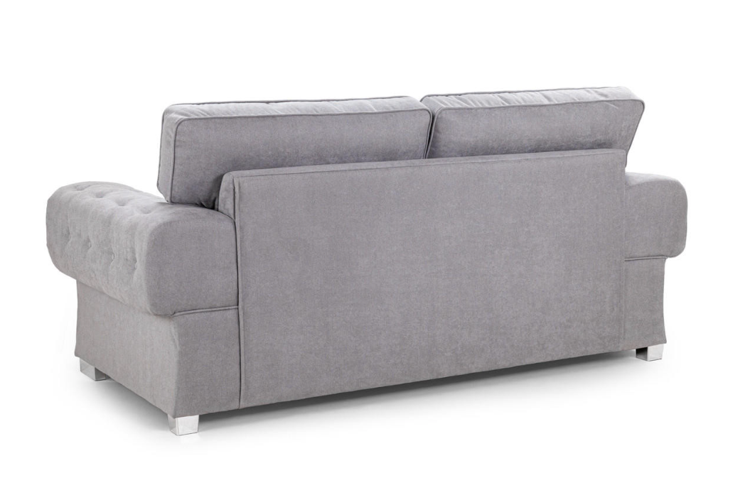 Vivica Fullback Sofa Grey 3 Seater