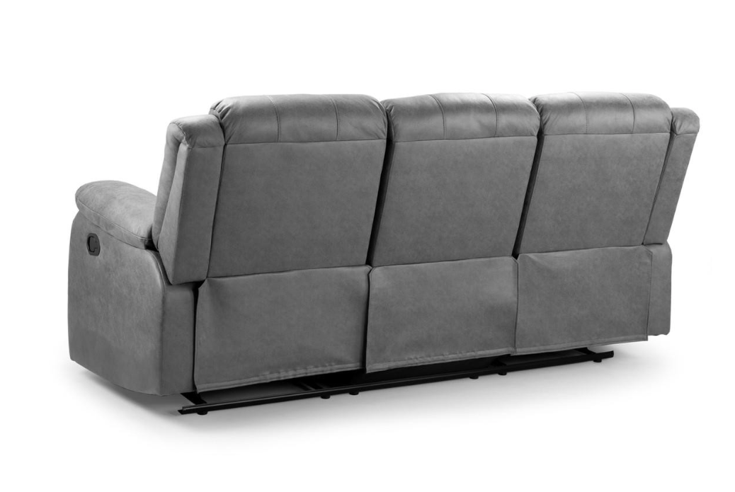 Leona Recliner Sofa Grey 3 Seater