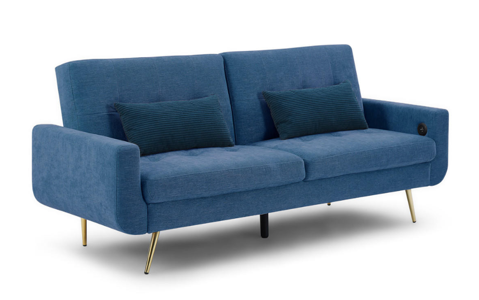 Ray Sofabed Blue 3 Seater