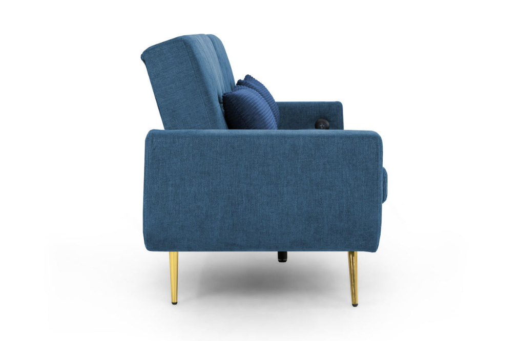 Ray Sofabed Blue 3 Seater