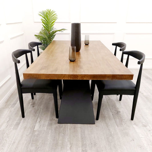 Solid Pine Wood Dining Table