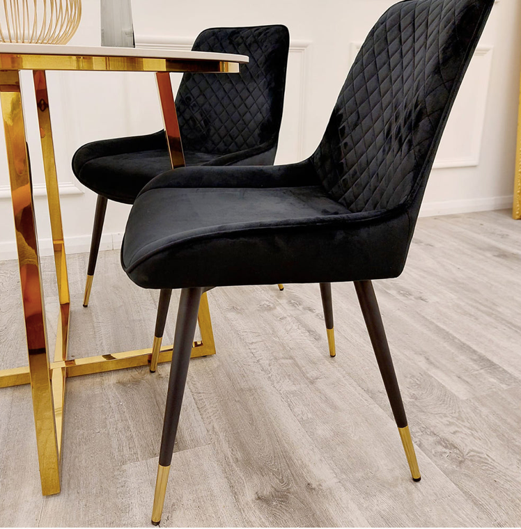 Velvet Dining Chair (Singular) (5 Colours)